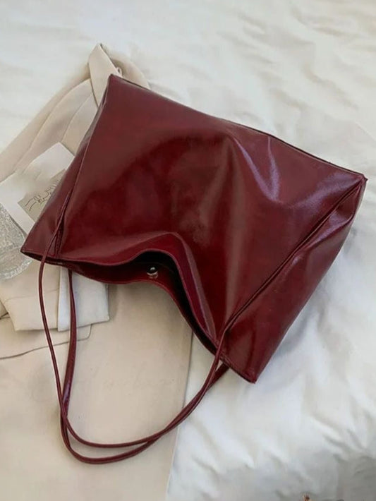 Large Capacity Tote - Burgundy