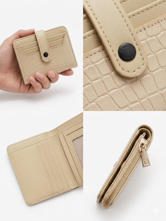 Card Holder Wallet - Beige