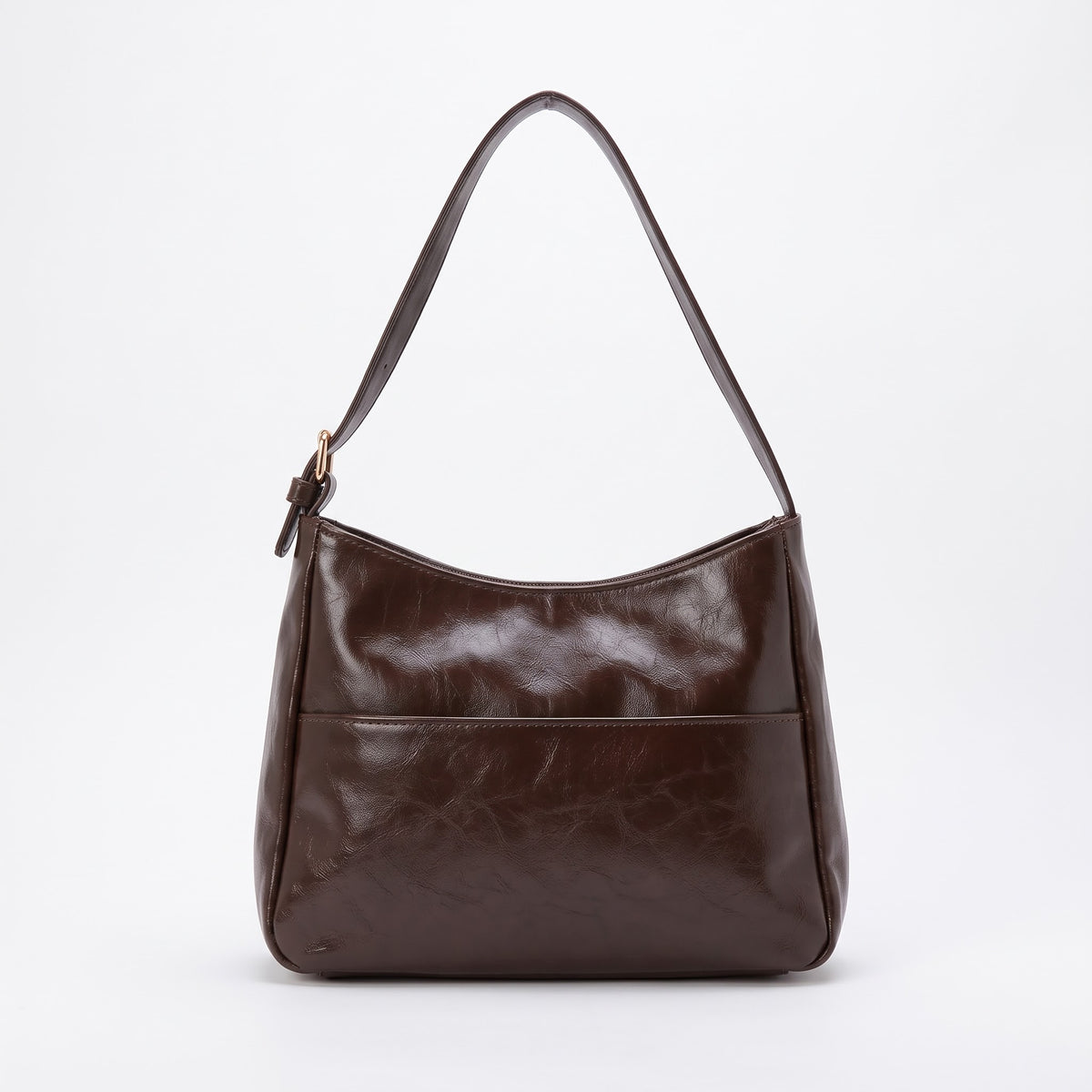Pocket Leather Tote - Brown
