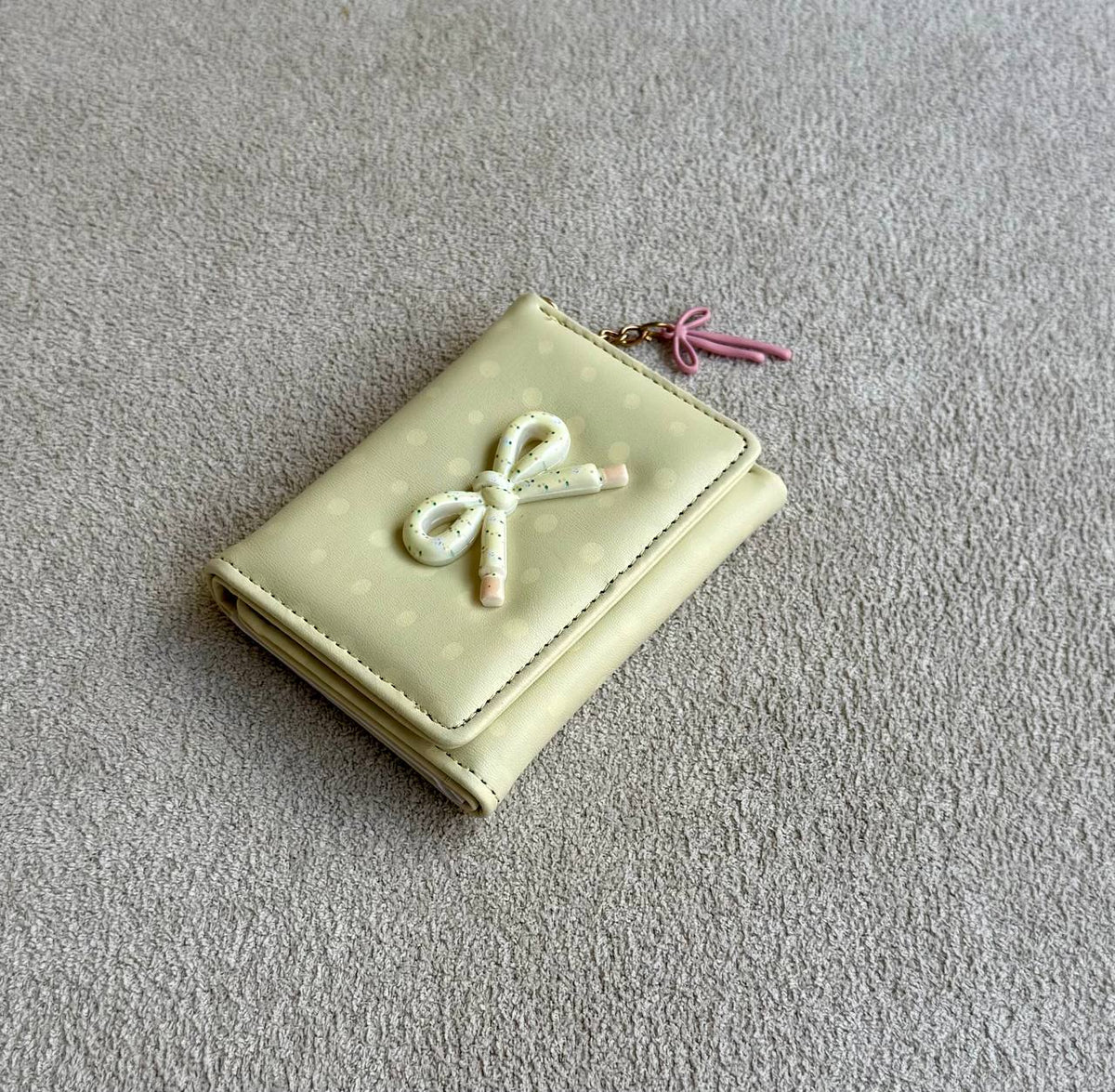 Bonnie Bow Mini Wallet – Butter Yellow