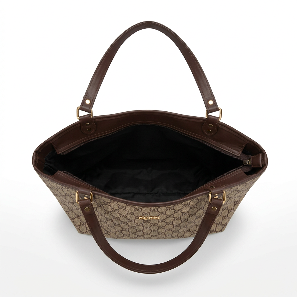 Pattern Tote - Brown