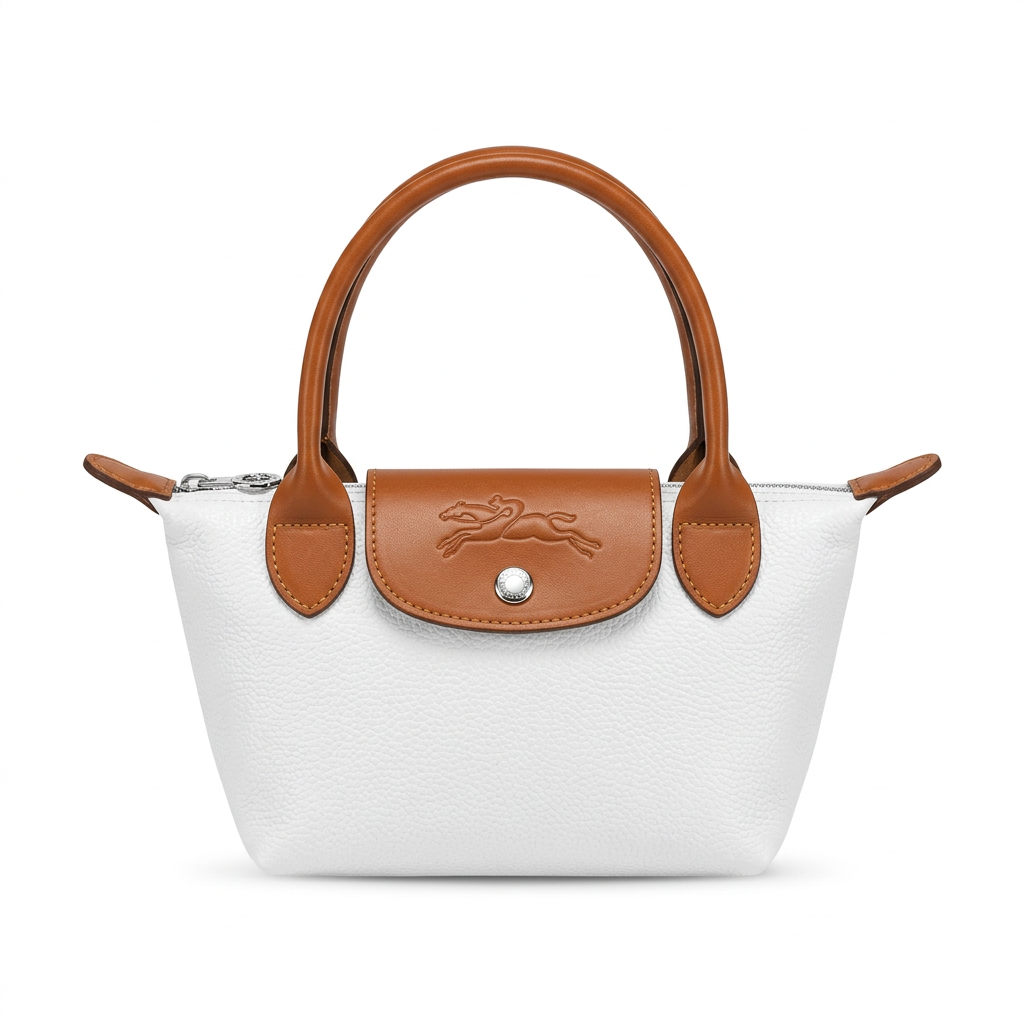 Mini Longchamp Cross - White