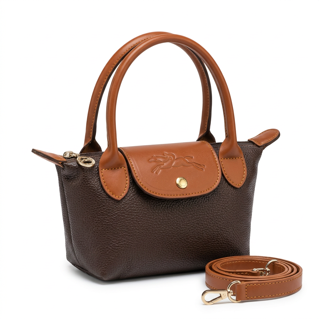 Mini Longchamp Cross - Brown