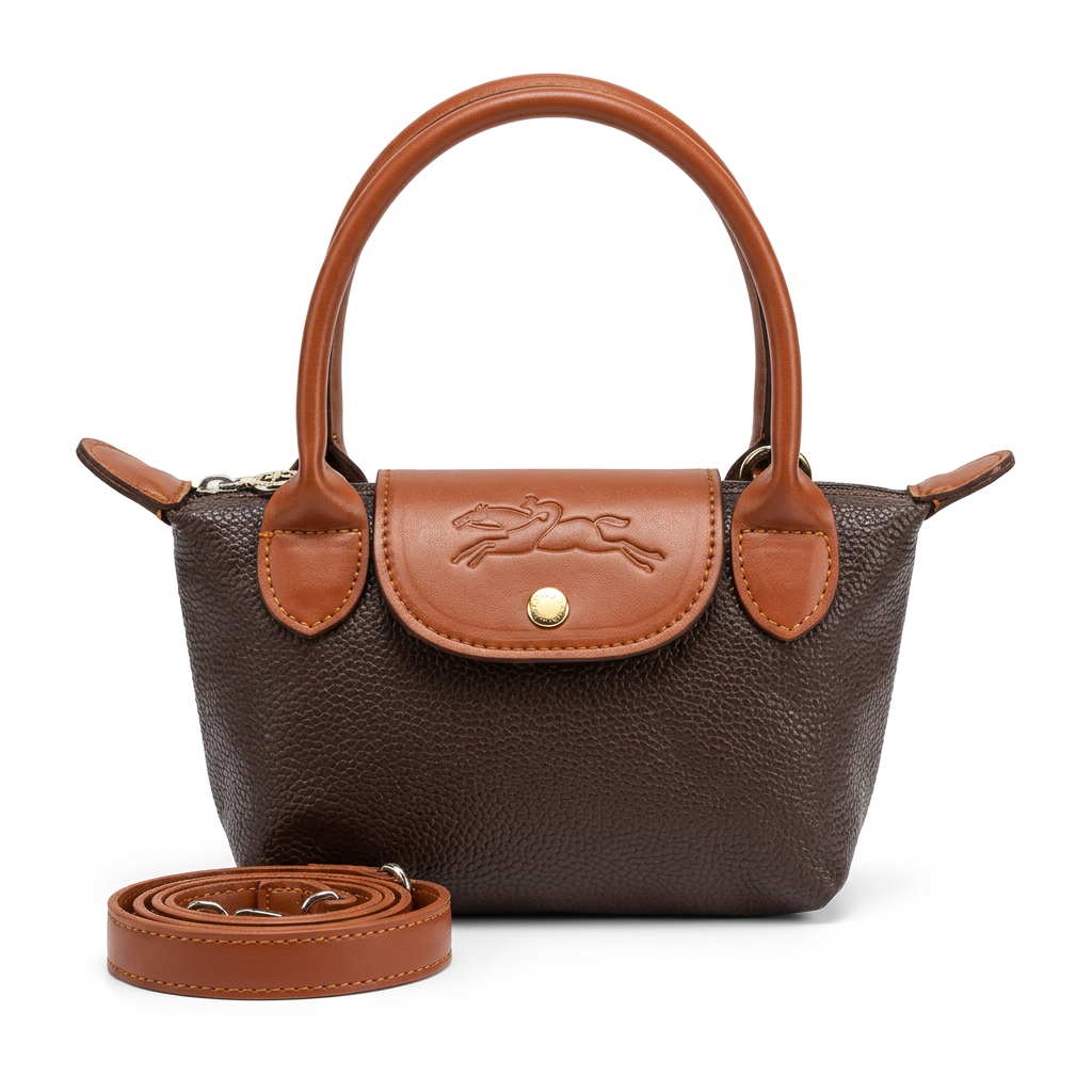 Mini Longchamp Cross - Brown