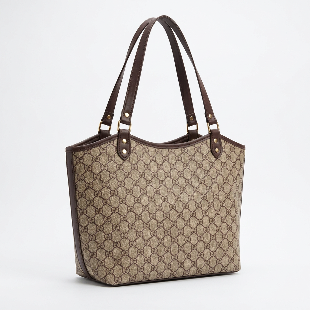 Pattern Tote - Brown