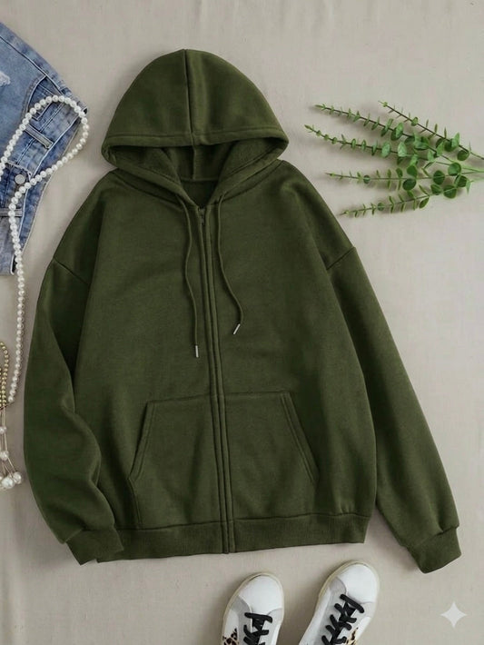 Totera’s Comfy Zipper Hoodie - Olive