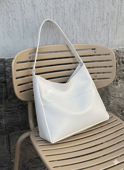 Pocket Tote Bag - White