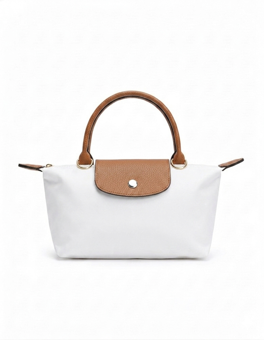 Mini Longchamp Cross Bag - White