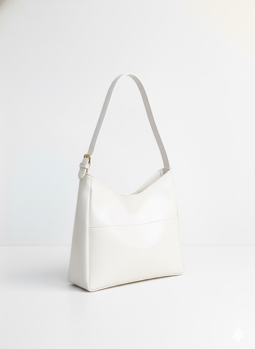 Pocket Tote Bag - White