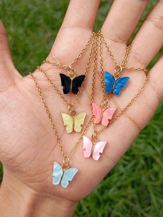 Butterfly Necklace (Gold or Silver)