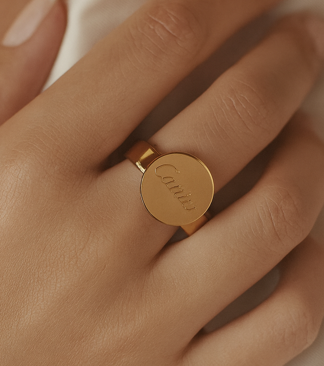 Round Cartier Gold Ring