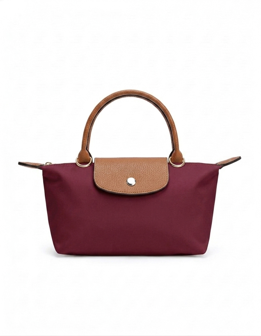 Mini Longchamp Cross Bag - Burgundy