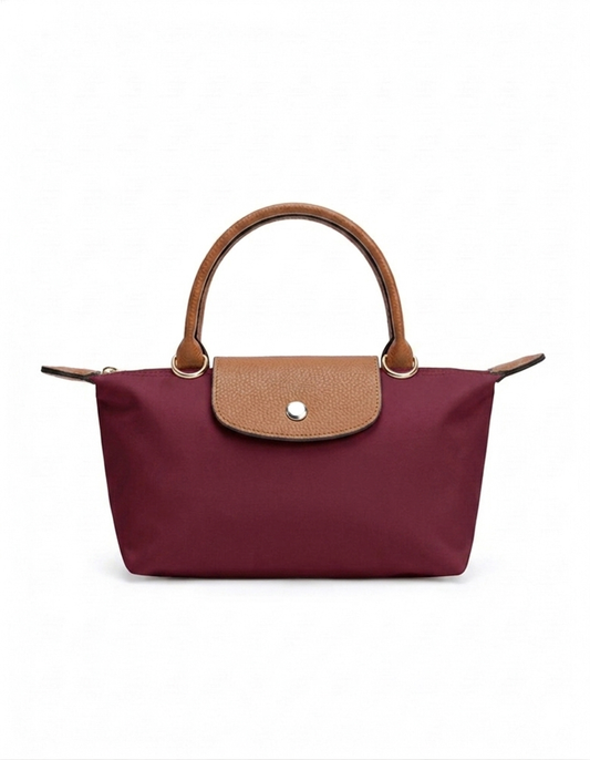 Mini Longchamp Cross Bag - Burgundy