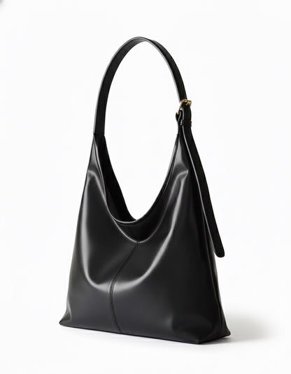 Wide Tote Bag - Black