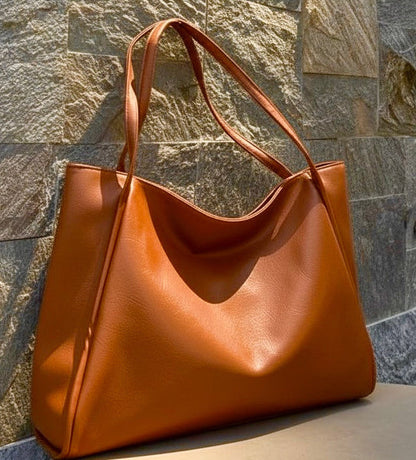 Large Capacity Leather Tote Bag - Havan