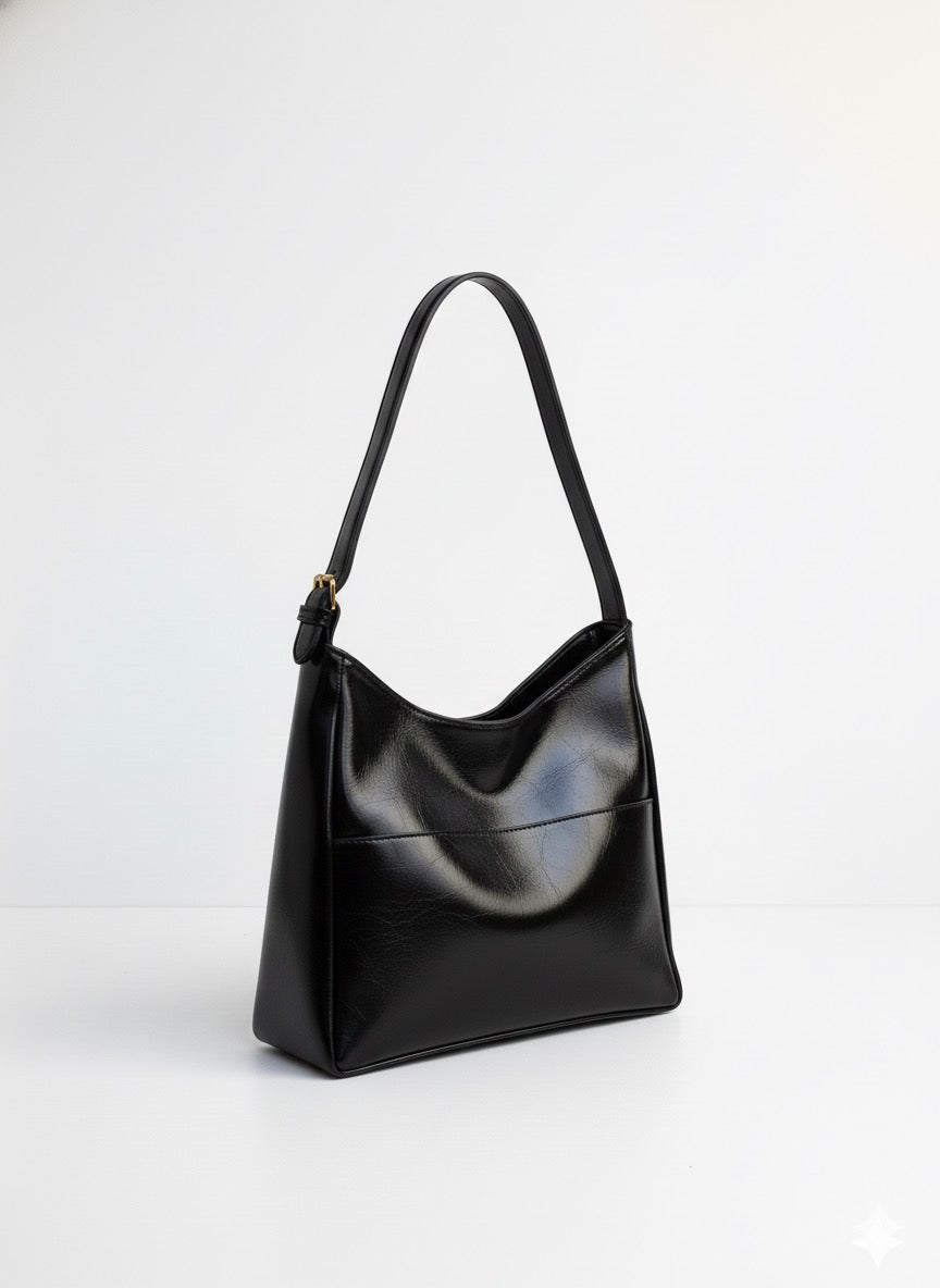 Pocket Tote Bag - Black