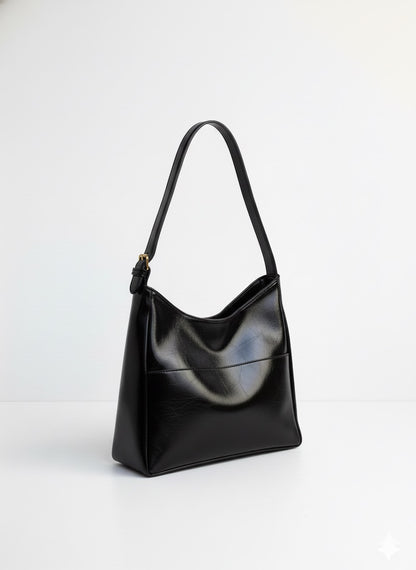 Pocket Tote Bag - Black