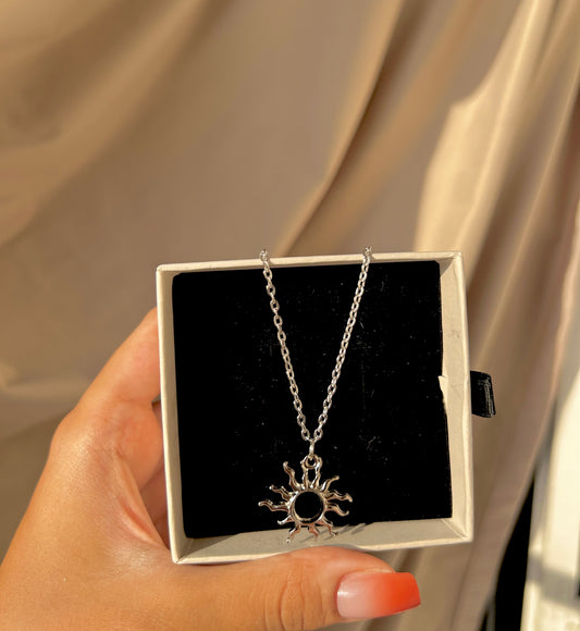 Sunrays Silver Necklace
