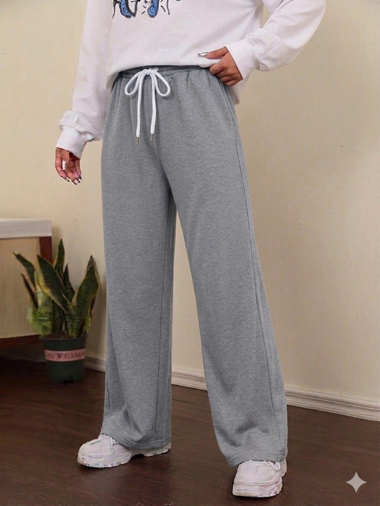 Wide Leg Summer Milton Sweatpants - Grey