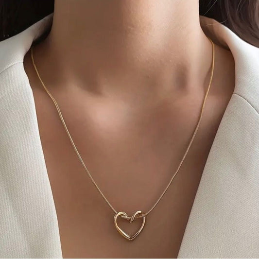Hollow Heart Necklace