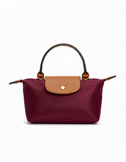 Mini Longchamp Cross Bag - Burgundy