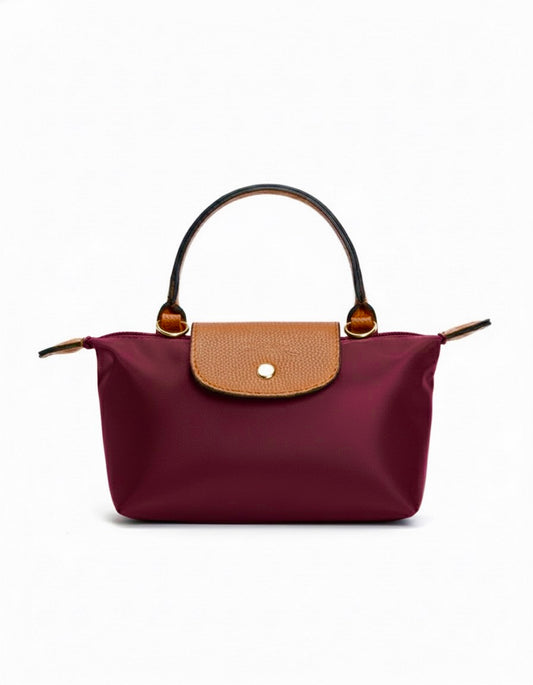Mini Longchamp Cross Bag - Burgundy