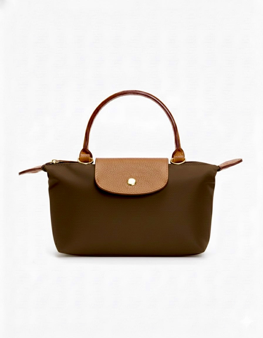 Mini Longchamp Cross Bag - Brown