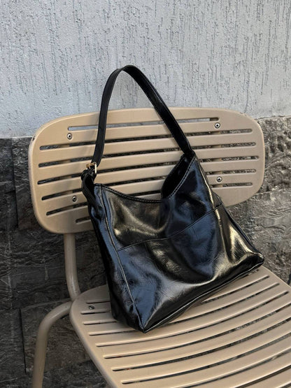 Pocket Tote Bag - Black