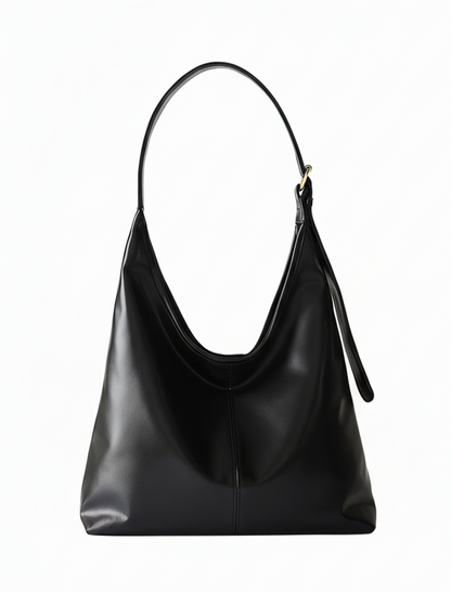 Wide Tote Bag - Black