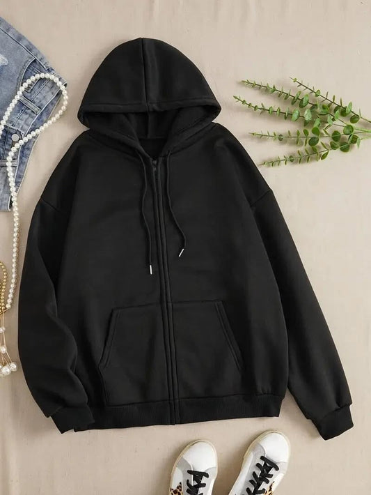 Totera’s Comfy Zipper Hoodie - Black