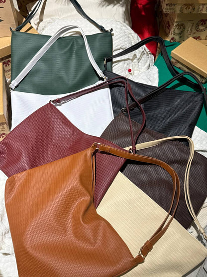 Scaled Leather Tote - Havan