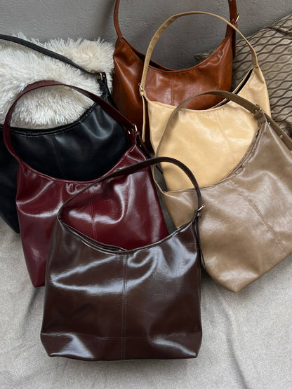 Wide Tote Bag - Black