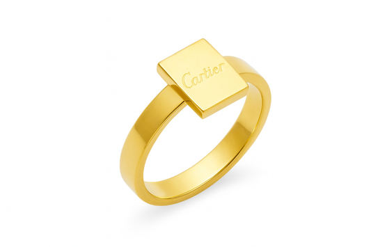 Rectangle Cartier Gold Ring
