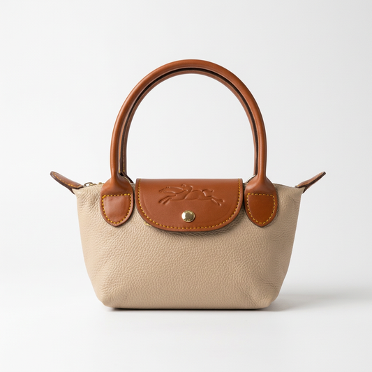 Mini Longchamp Cross - Light Beige