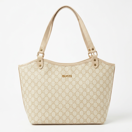 Pattern Tote - Cream