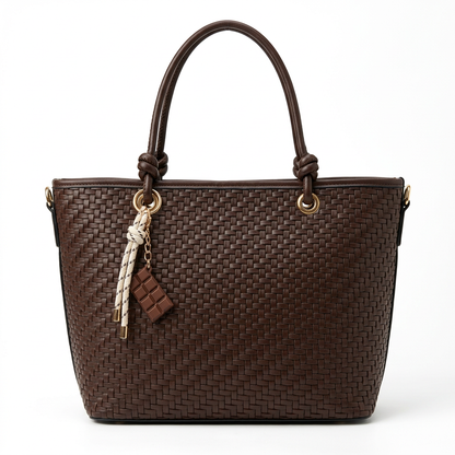 Weave Tote - Brown