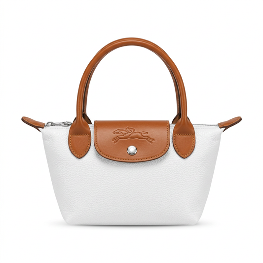 Mini Longchamp Cross - White