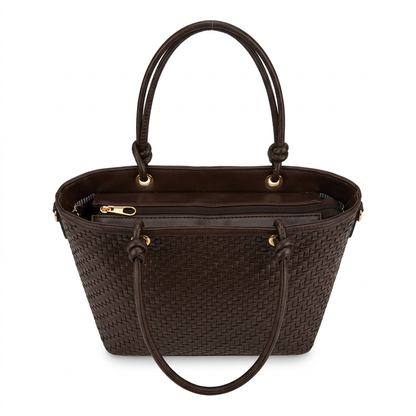 Weave Tote - Brown
