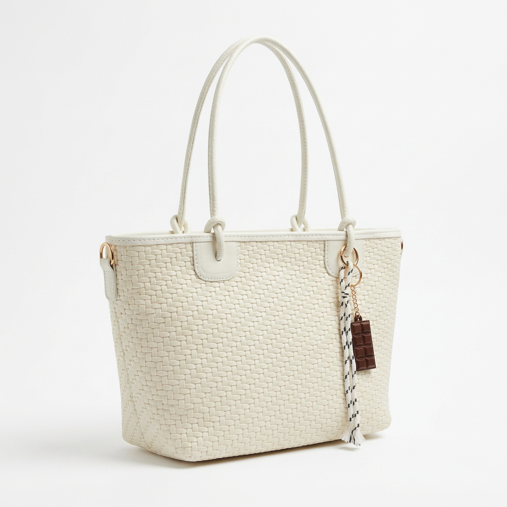 Weave Tote - White