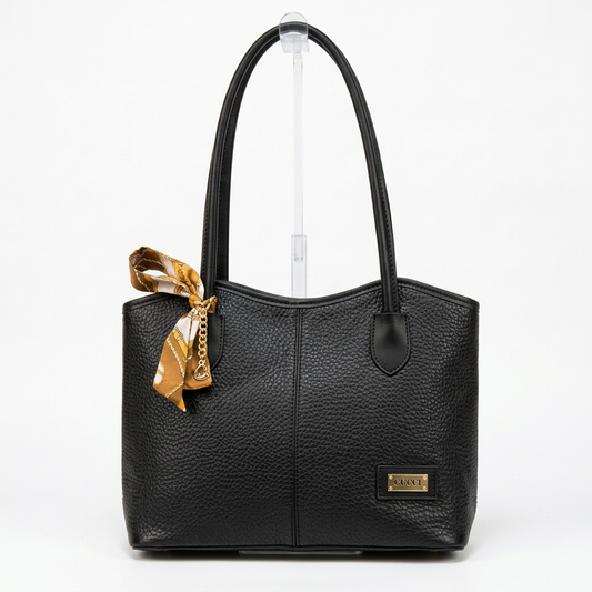 Scarf Tote Bag - Black