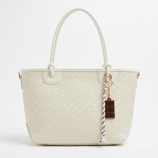 Weave Tote - White