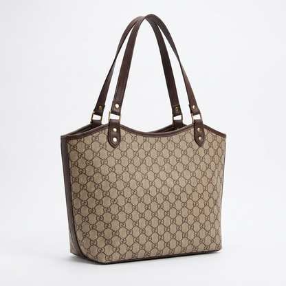 Pattern Tote - Brown